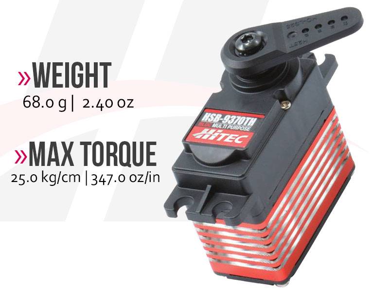HSB-9370TH Multi-Purpose, Brushless, Titanium Gear Servo